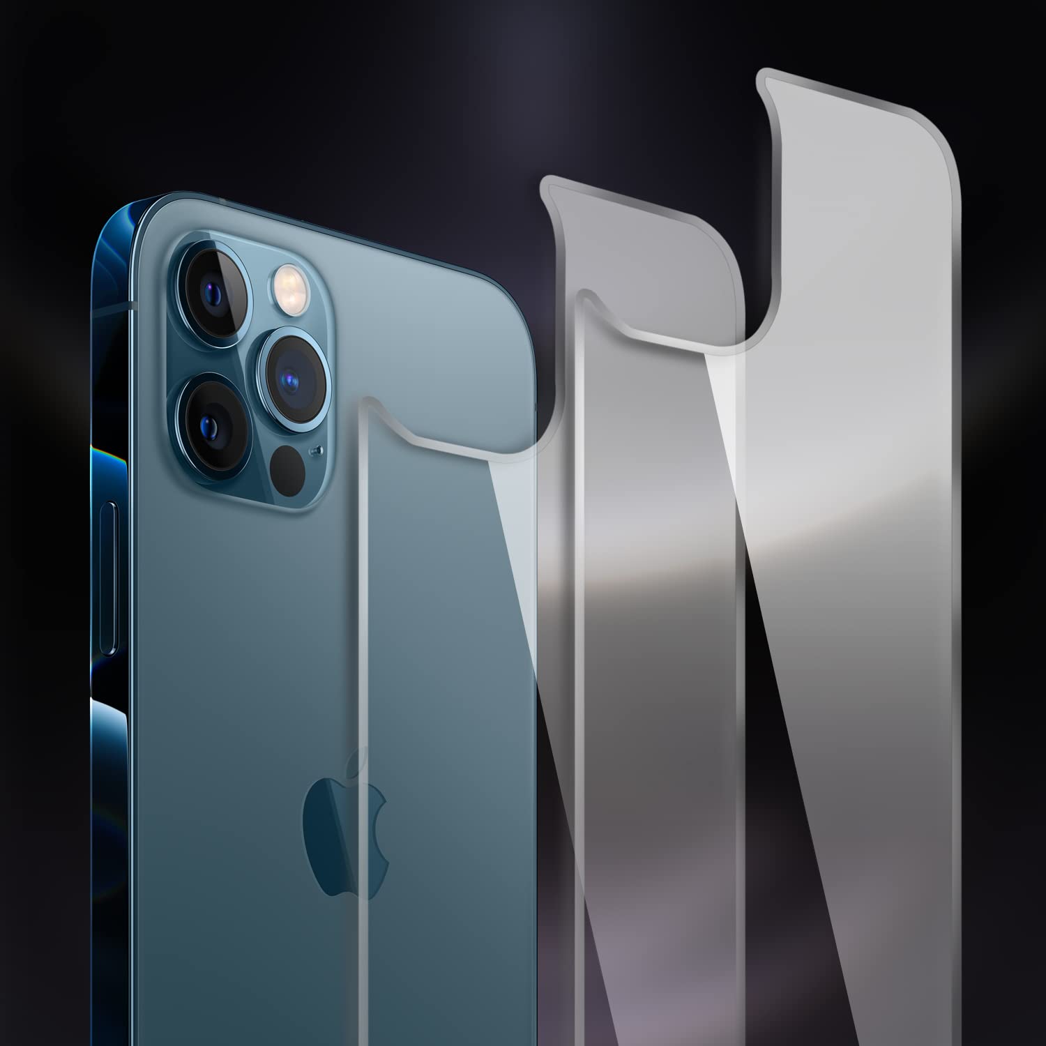 Shacoryze Back Screen Protector for iPhone 12 Pro [2-Pack], Rear